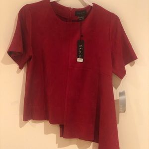 Classy dressy burgundy top